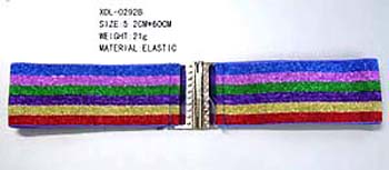 Trendy teen apparel accessory warehouse exchange imports Rainbow colored sparkly fashion belt with clasp buckle from China supplier
