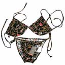Beach bathing suit collection company imports String bikini with fashionable design from China warehouse
