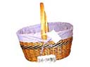 International home gift supply exchange company wholesales wicker basket with white fabric lining from China