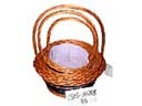 Holiday fun accessory shopping catalog, buy Easter basket set in dark brown and black outer band from online China exporter